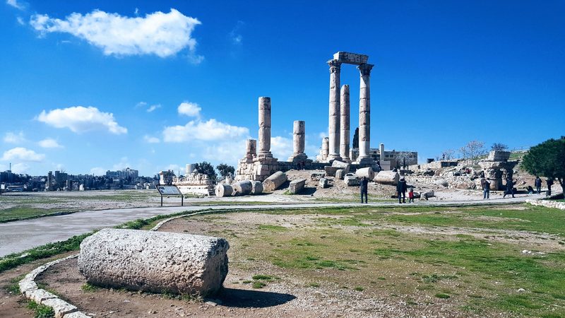 The Temple of Hercules in Jordan. Tourism contributed about 15% to GDP in 2023