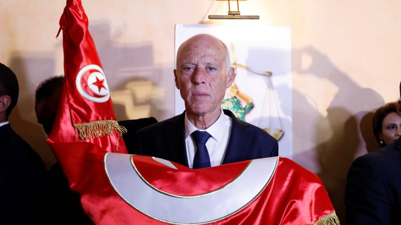 Tunisian president Kais Saied