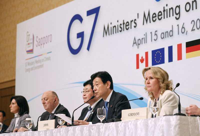 G7 ministers met for climate talks in Sapporo, Japan, on April 15 and 16