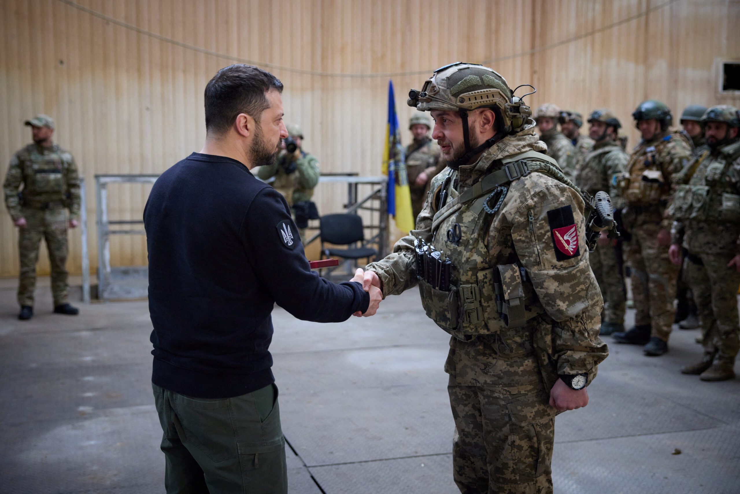 Ukraine's President Volodymyr Zelenskiy visits in Avdiivka, Donetsk region