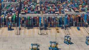 Cargo Container, Shipping Container, Water