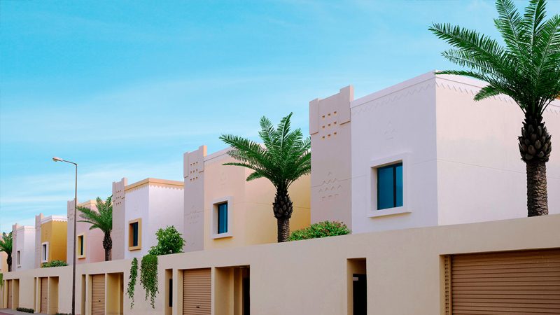 A residential community in Riyadh. Real estate deals in Saudi Arabia fell by nearly a third during the first half of 2023