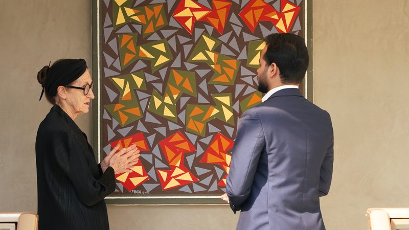 Members of the Capital Club can still view art there, such as this work by Lebanese Master Hussein Madi (1938)