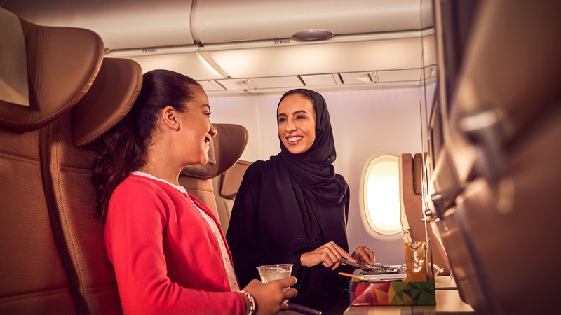 Passengers in Etihad economy