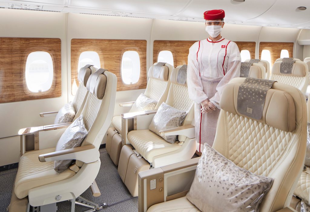 Emirates premium economy: mind you don't get lost with all the leg room