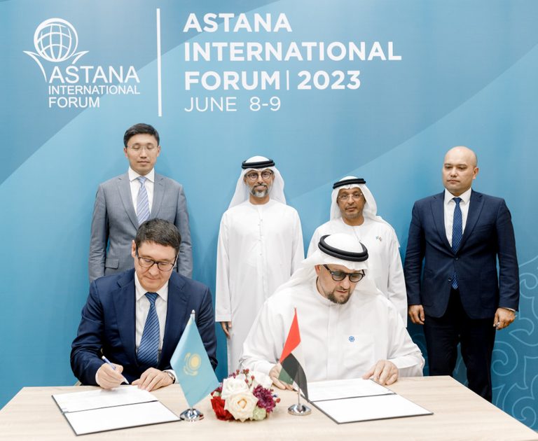 Masdar and the Kazakh authorities signed the deal in Astana last week