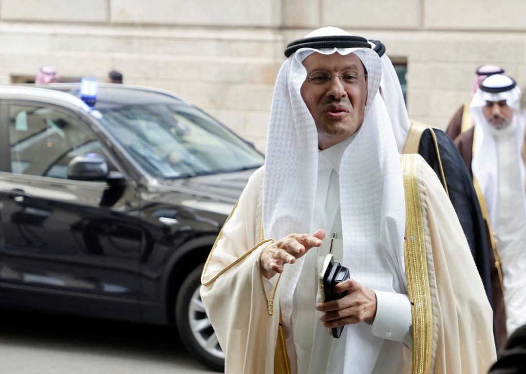 Saudi Arabia's minister of energy Prince Abdulaziz bin Salman Al-Saud arrives for the Opec meeting in Vienna, Austria