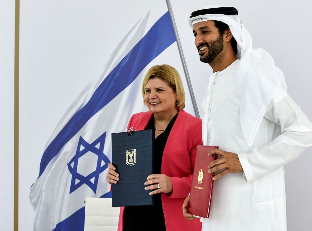 The free trade agreement was signed in May 2022 by the two countries' economy ministers: Orna Barbivai of Israel and the UAE's Abdulla bin Touq Al Marri