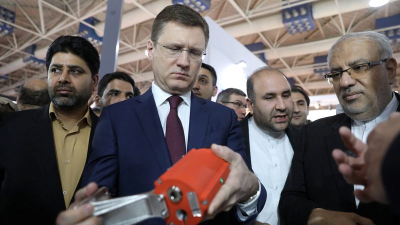 Russia's deputy PM Alexander Novak visits Iran's Oil, Gas and Petrochemical Exhibition in May. Iran has benefited from Western sanctions against Russian oil