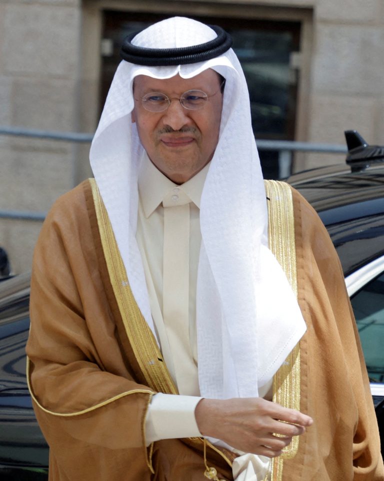 Saudi's energy minister Prince Abdulaziz arrives for June's Opec meeting in Vienna. Riyadh and Moscow announced oil cuts on Monday