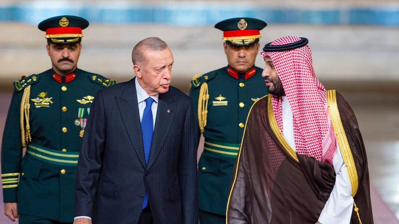 Turkish President Tayyip Erdoğan met Saudi Arabia's Crown Prince Mohammed bin Salman in Jeddah last year