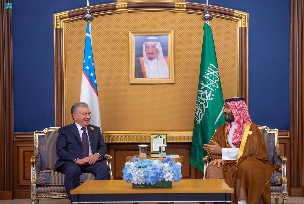 Saudi Crown Prince meets with President Shavkat Mirziyoyev of Uzbekistan