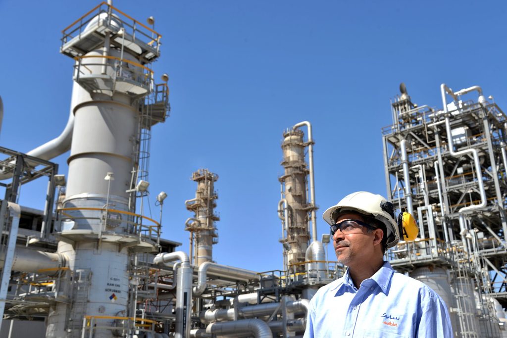 A Sabic plant in Jubail, Saudi Arabia. Petrochemicals growth stood at 2.3% in Q1