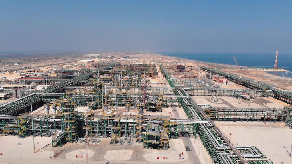 The Zohr gas processing facility in Egypt