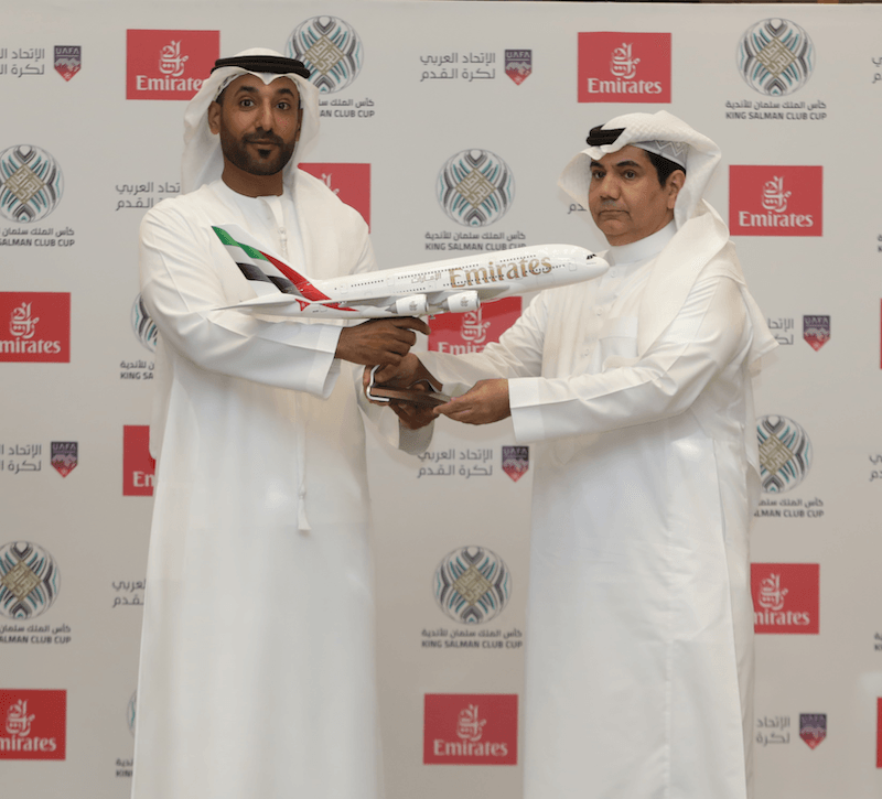 Emirates will be main sponsor of the tournament in Saudi. It also supports the UAE Pro League