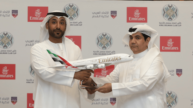 Emirates will be main sponsor of the tournament in Saudi. It also supports the UAE Pro League