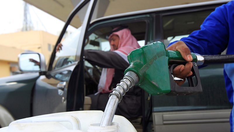 A petrol station in Riyadh. Saudi fuel subsidies represent 27% of GDP
