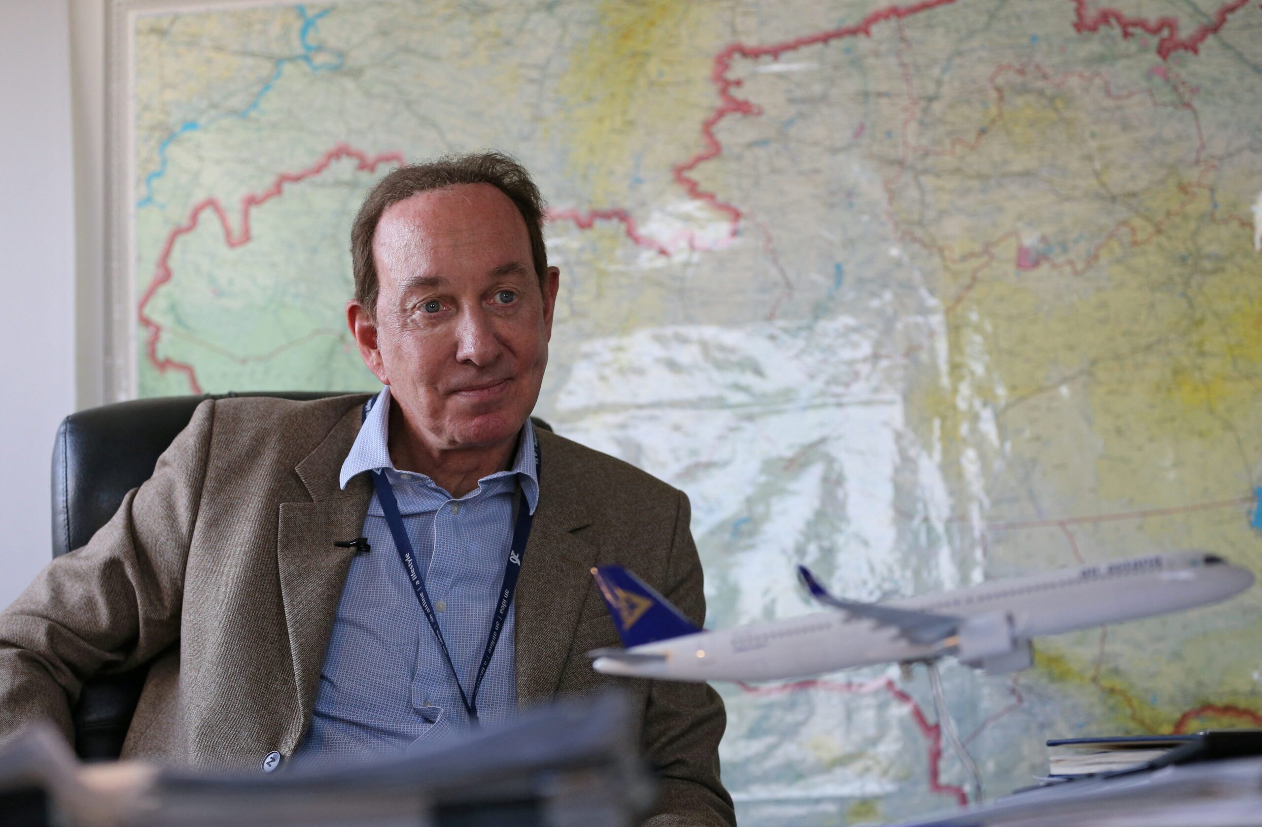 Air Astana president and CEO Peter Foster. The airline is part owned by the UK's BAE Systems