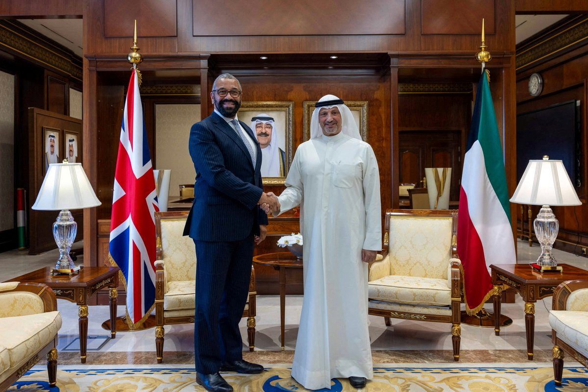 James Cleverly and Sheikh Salem Al Sabah met to promote UK GCC trade