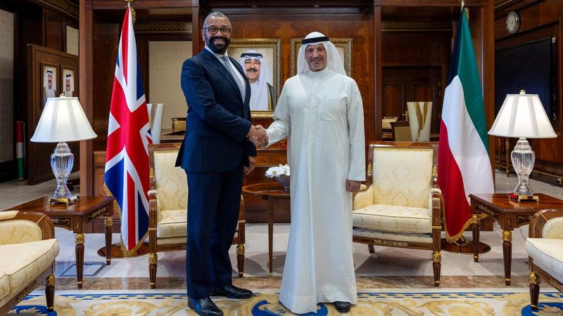 James Cleverly and Sheikh Salem Al Sabah met to promote UK GCC trade