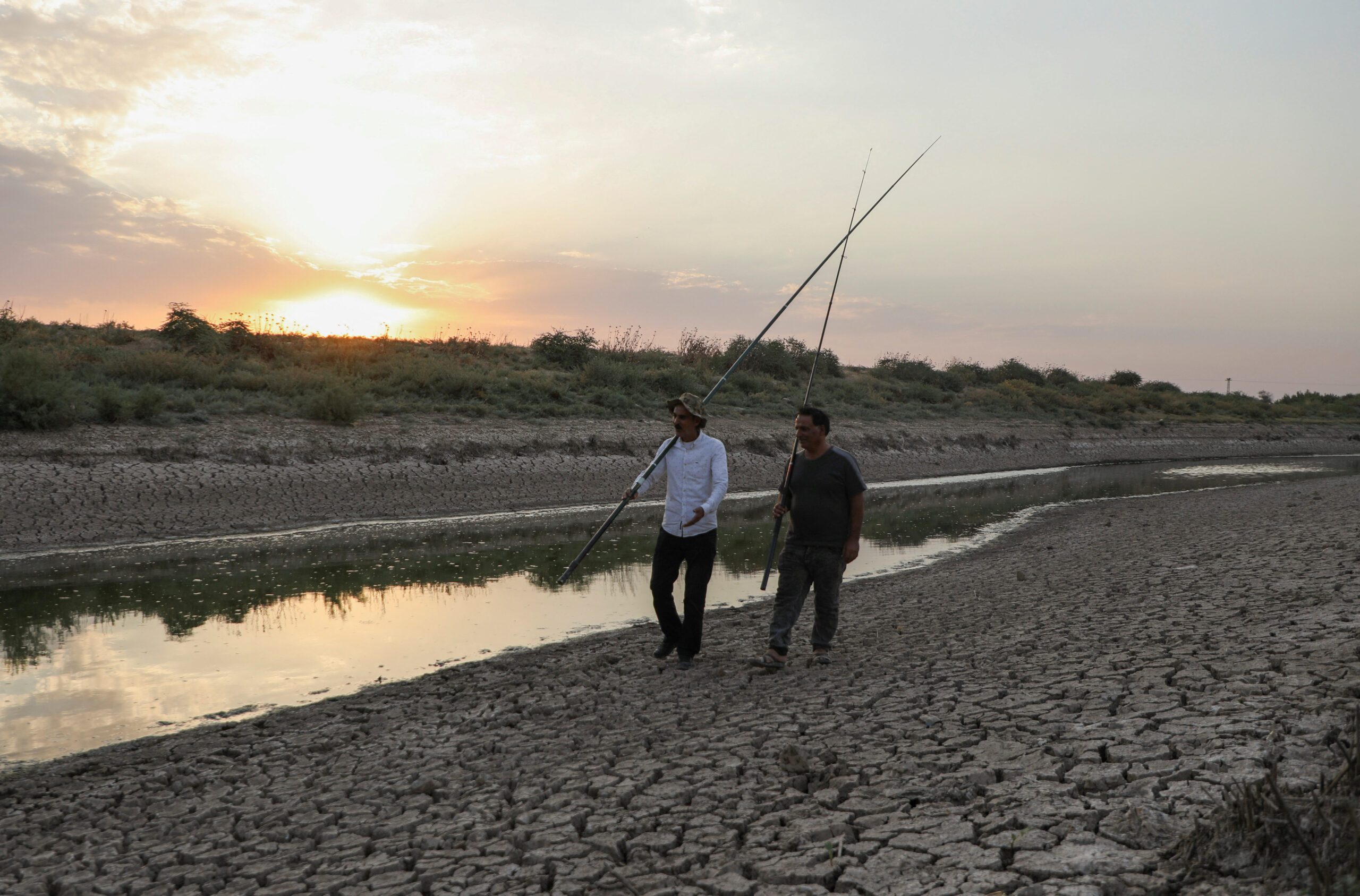 cracked river Syria