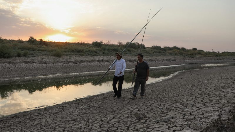 cracked river Syria