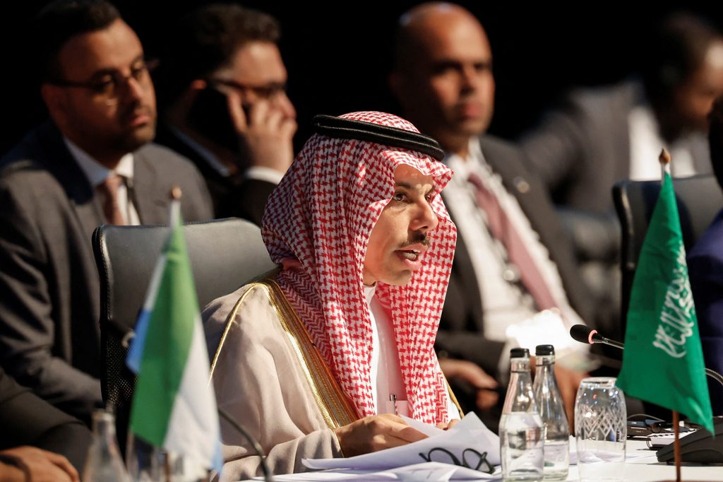 Saudi Arabia's foreign minister Faisal bin Farhan Al Saud at the 2023 Brics Summit. The country will join the bloc in 2024