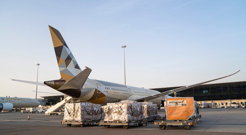 Etihad's new route is in response to higher demand for cargo capacity for China