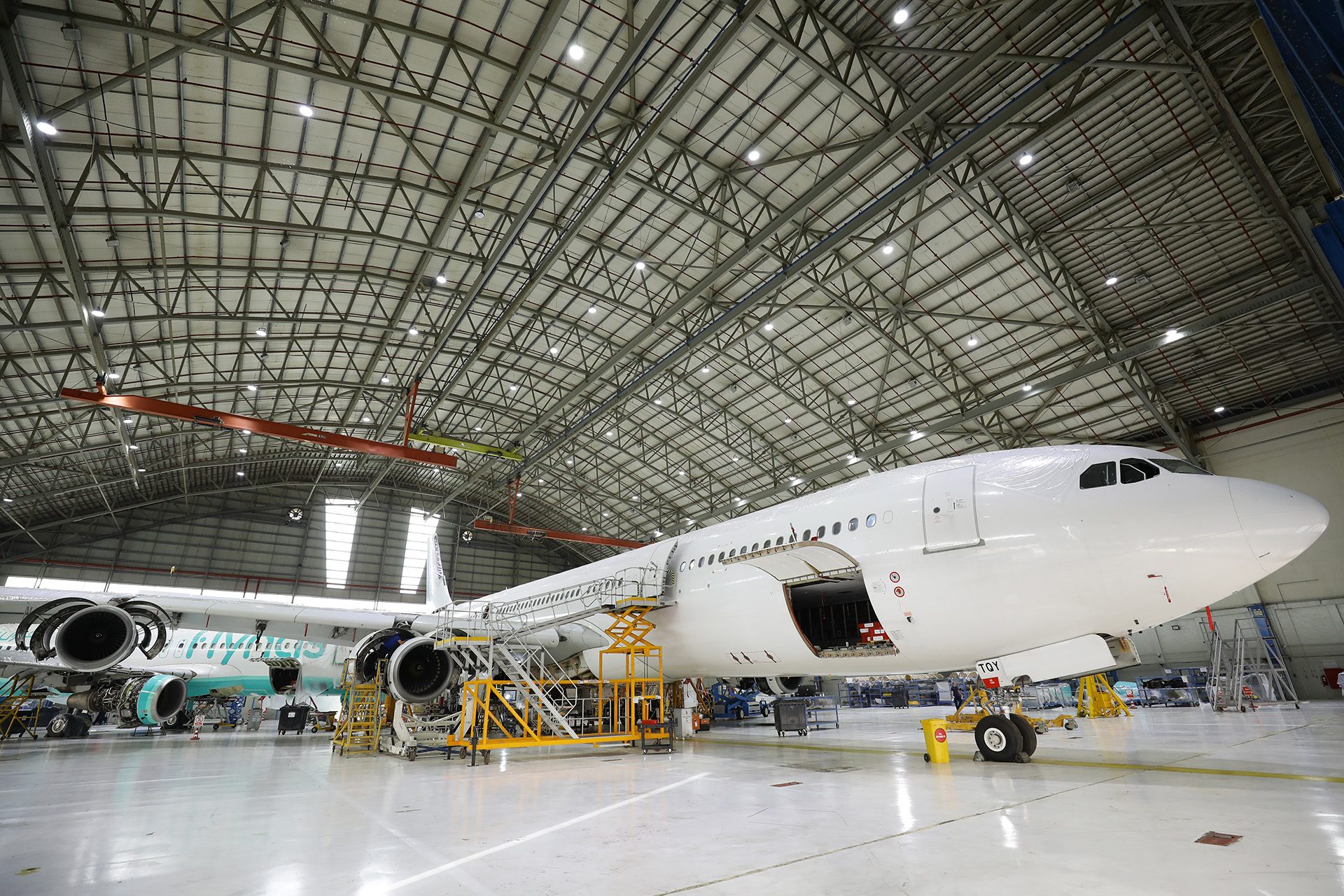 Aircraft at Joramco's conversion facility in Amman