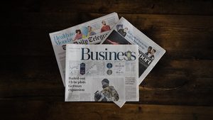 Newspaper, Text, Adult