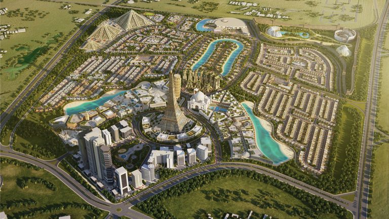 The developer's plan for the site, which is near Global Village Dubai