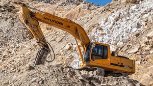 Industrial mining digger
