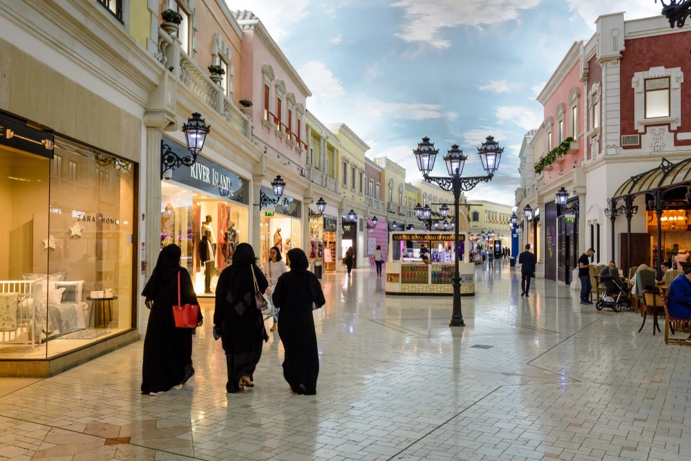 The Villagio shopping mall in Doha, Qatar. Visitors from Saudi Arabia, India and the UK topped the list of arrivals last year