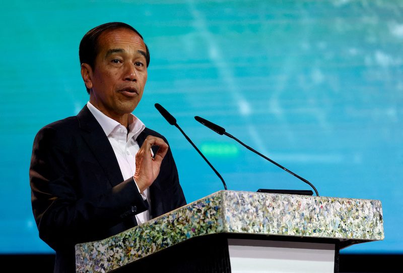 President Joko Widodo launched Indonesia emissions trading on Tuesday