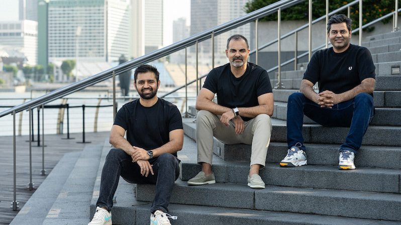 The Fuze team, from left: CTO Srijan Shetty, CEO Mohammed Ali Yusuf and COO Arpit Mehta