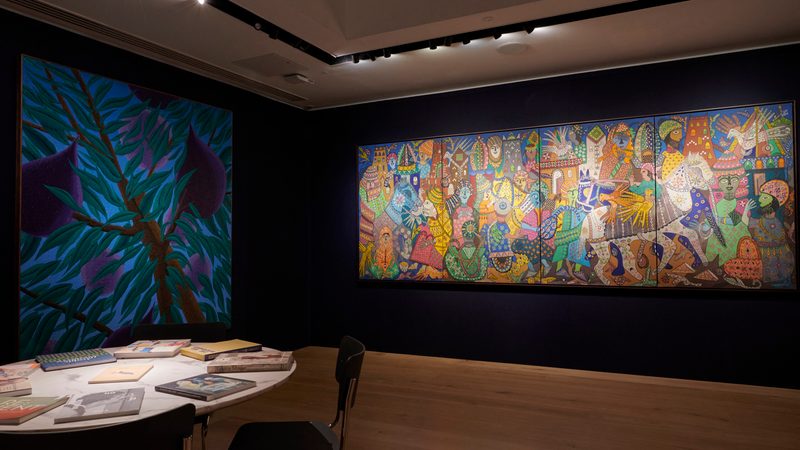 The Modern and Contemporary Art of the Arab World exhibition at Christie's in London. Its annual sale of Middle Eastern art is in early November