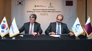 QatarEnergy and Korean shipyard HHI signed a deal for LNG carriers