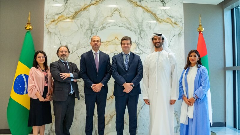 A Brazilian delegation headed by Alexandre Cordeiro Macedo (third from left), president of the Administrative Council for Economic Defence, visited the UAE this week