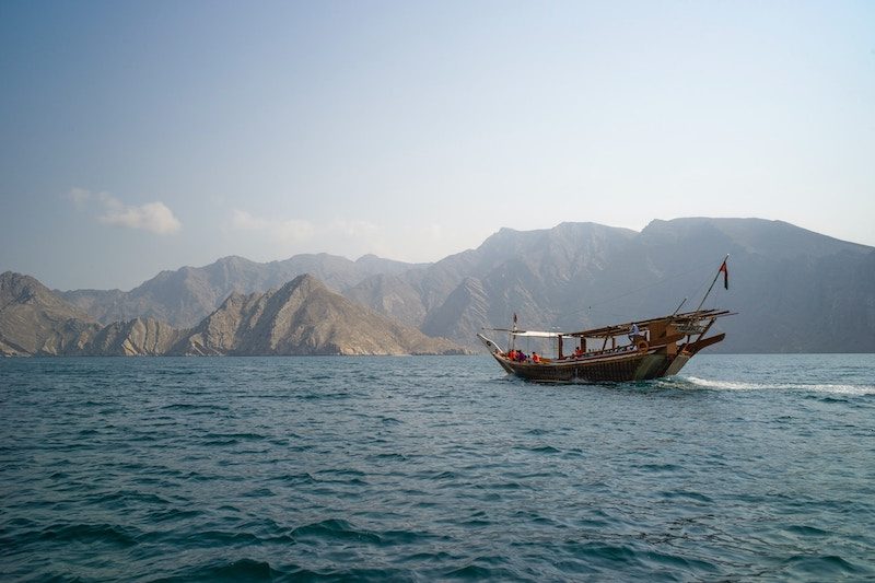 A dhow sailing in Musandam, Oman. S&P says its ratings could be raised over the next 18 months if Oman’s fiscal position strengthens