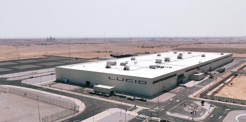 Lucid's factory in Saudi Arabia's King Abdullah Economic City will have the capacity to assemble 5,000 vehicles per annum in the first phase