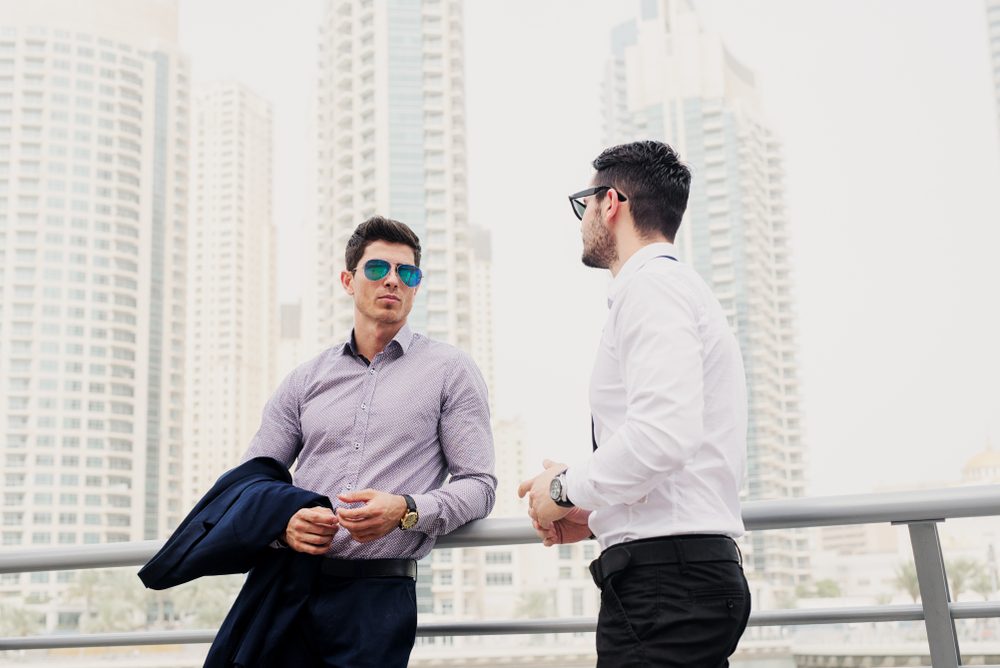Expat businessmen in Dubai