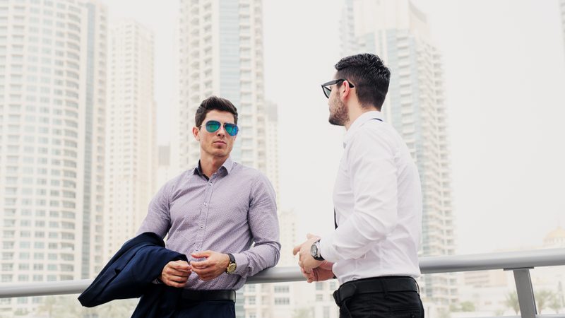 Expat businessmen in Dubai