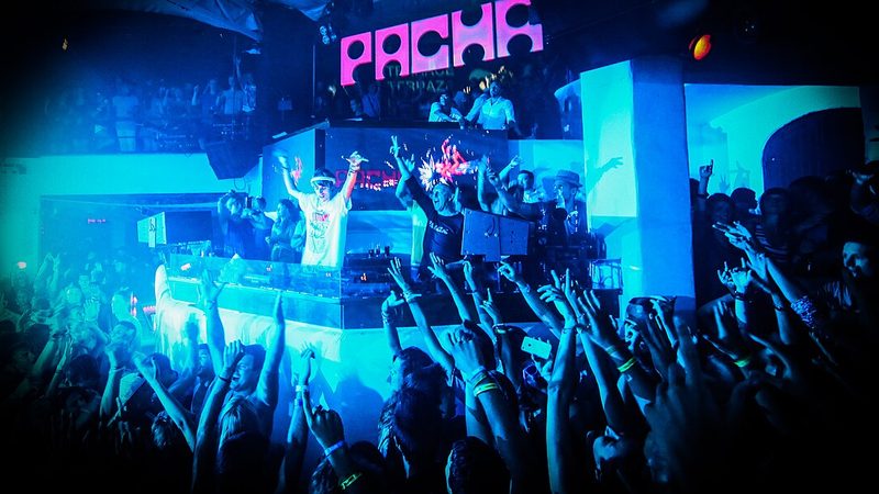 DJs and people dancing in the nightclub Pacha Five Holdings has completed the purchase of the hotel and nightclub businesses of Ibiza’s Pacha Group