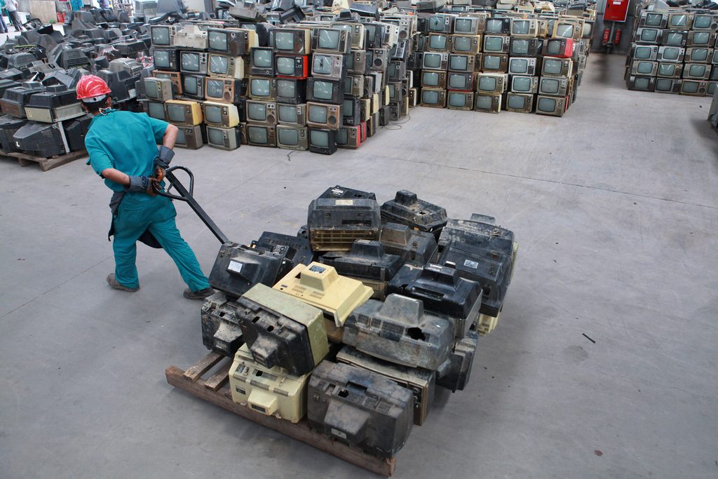 Electronic waste disposal site