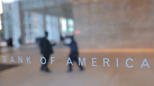 Signage at Bank of America Tower in Manhattan. It topped the GlobalData list