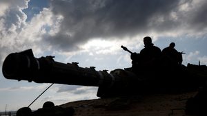 An Israeli tank near the border with the Gaza Strip. The World Bank cautioned that the cost of crude could enter 'uncharted waters'