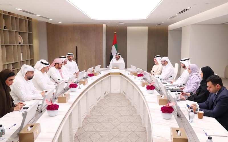 Minister of economy and head of the Emirates Tourism Council Abdullah bin Touq Al Marri leads the recent council meeting