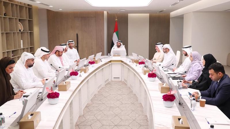 Minister of economy and head of the Emirates Tourism Council Abdullah bin Touq Al Marri leads the recent council meeting