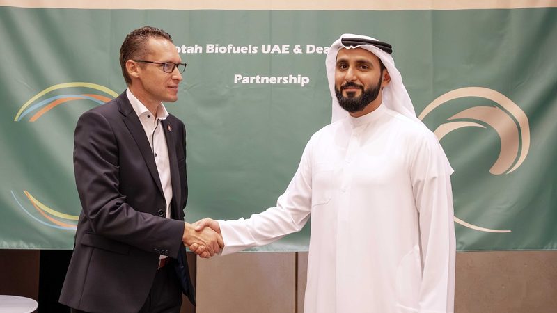 UAE Swiss trade Julien Thiel, CEO of Deasyl (left) and Yousif bin Saeed Lootah, CEO of Lootah Biofuels Lootah Biofuels enters into a partnership with the Swiss Deasyl during ADIPEC