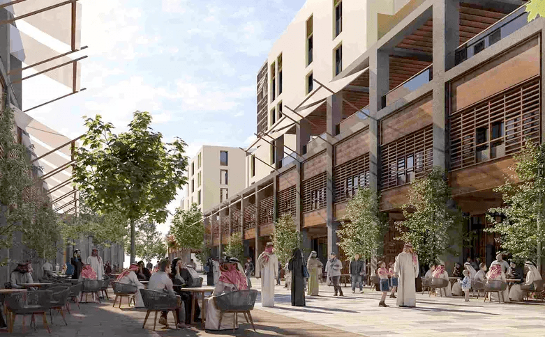 An artists's impression of part of KEC's planned Islamic World District